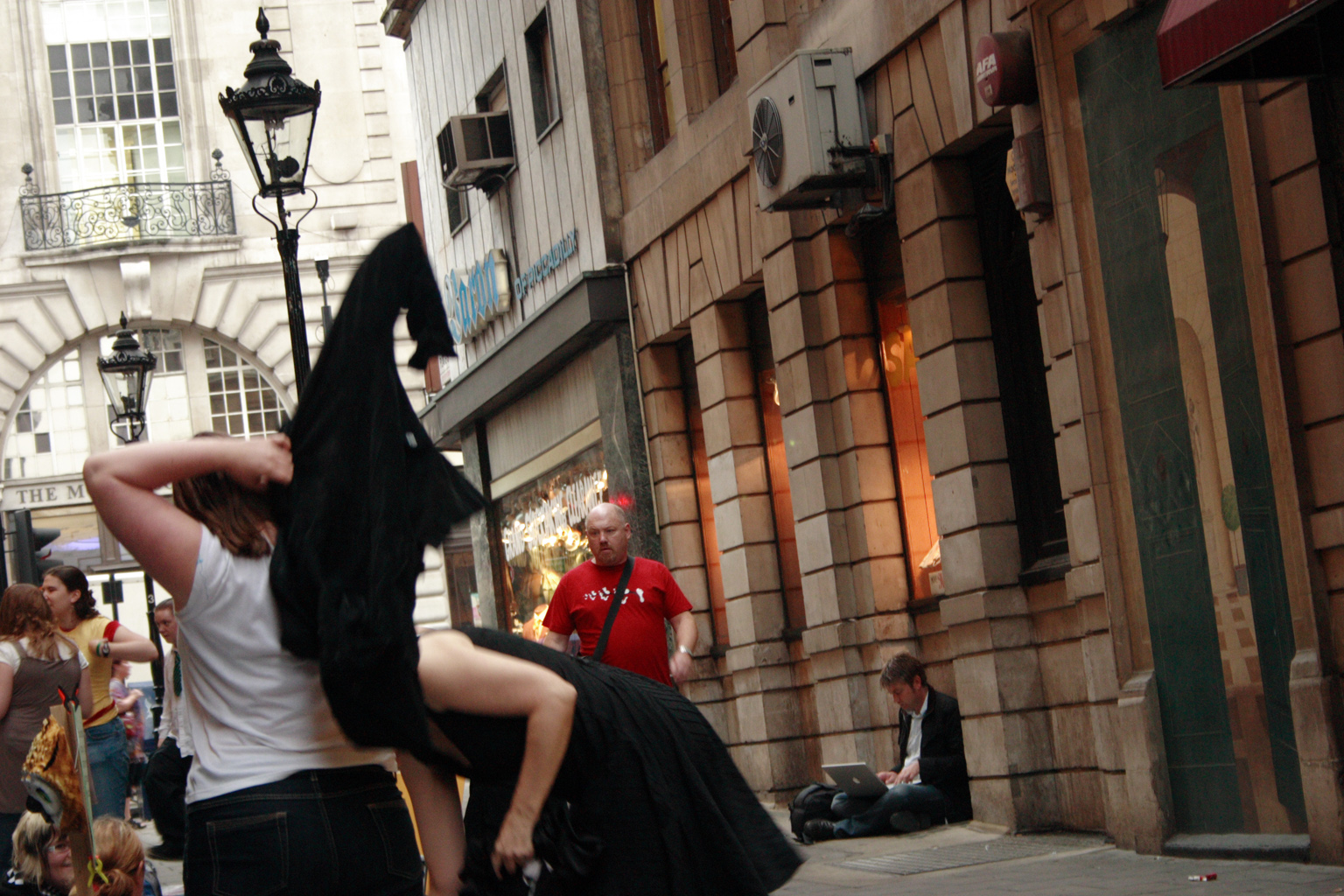 People queueing up for the Harry Potter book launch in London.