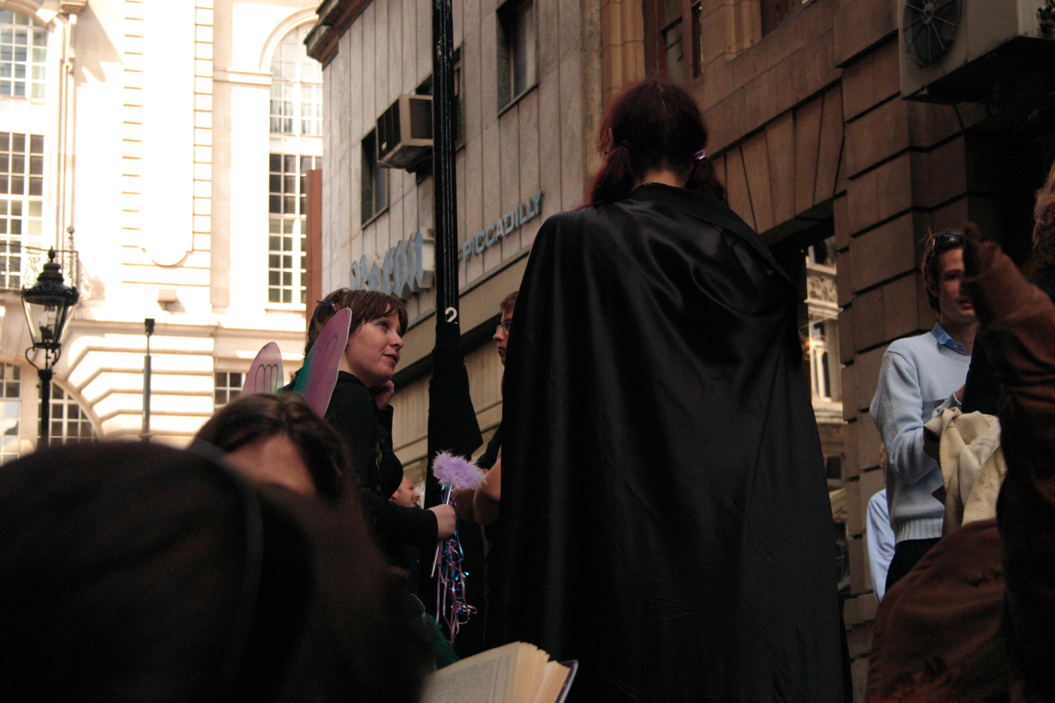 People queueing up for the Harry Potter book launch in London.
