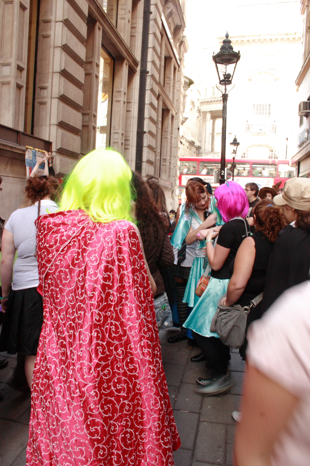People queueing up for the Harry Potter book launch in London.