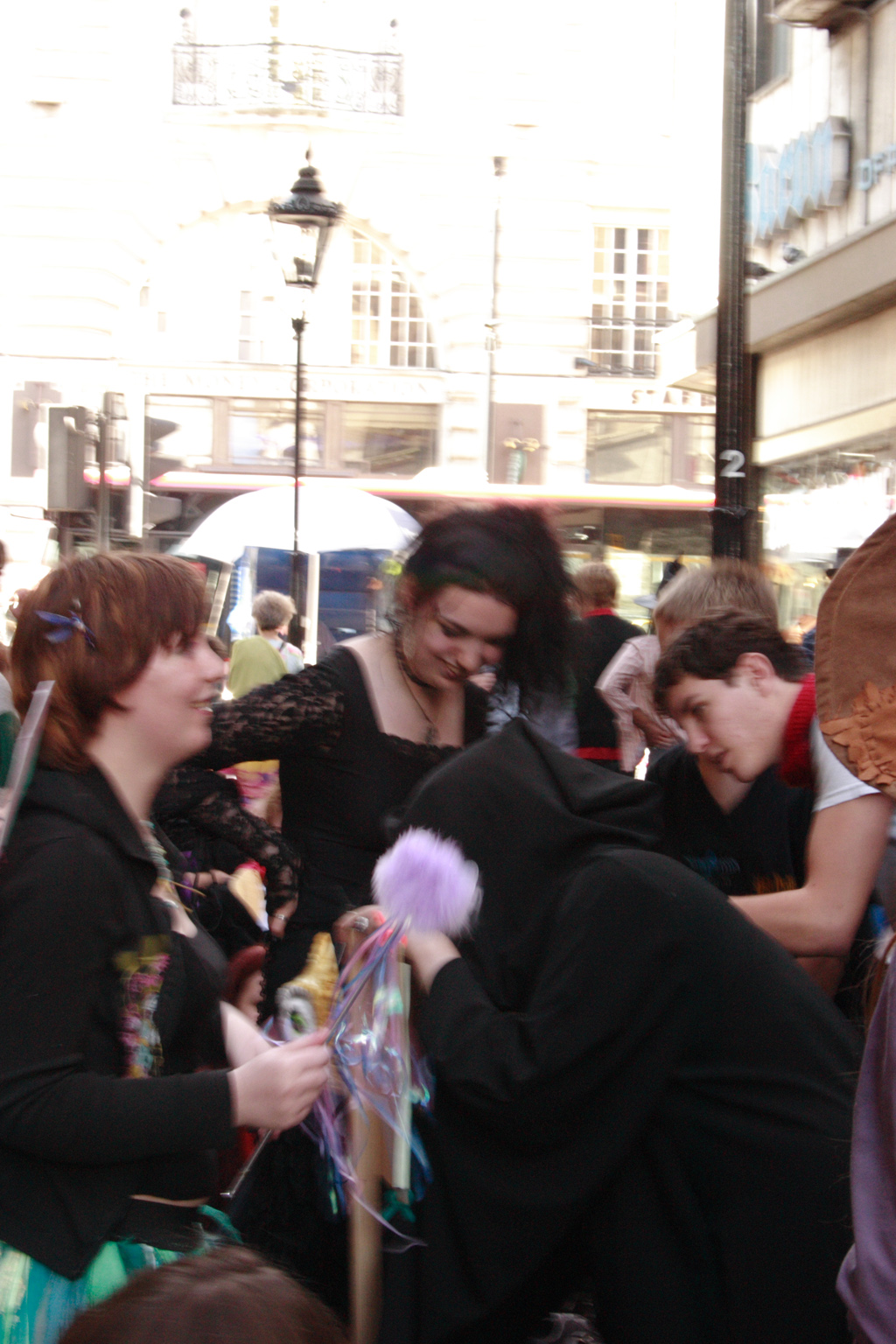 People queueing up for the Harry Potter book launch in London.