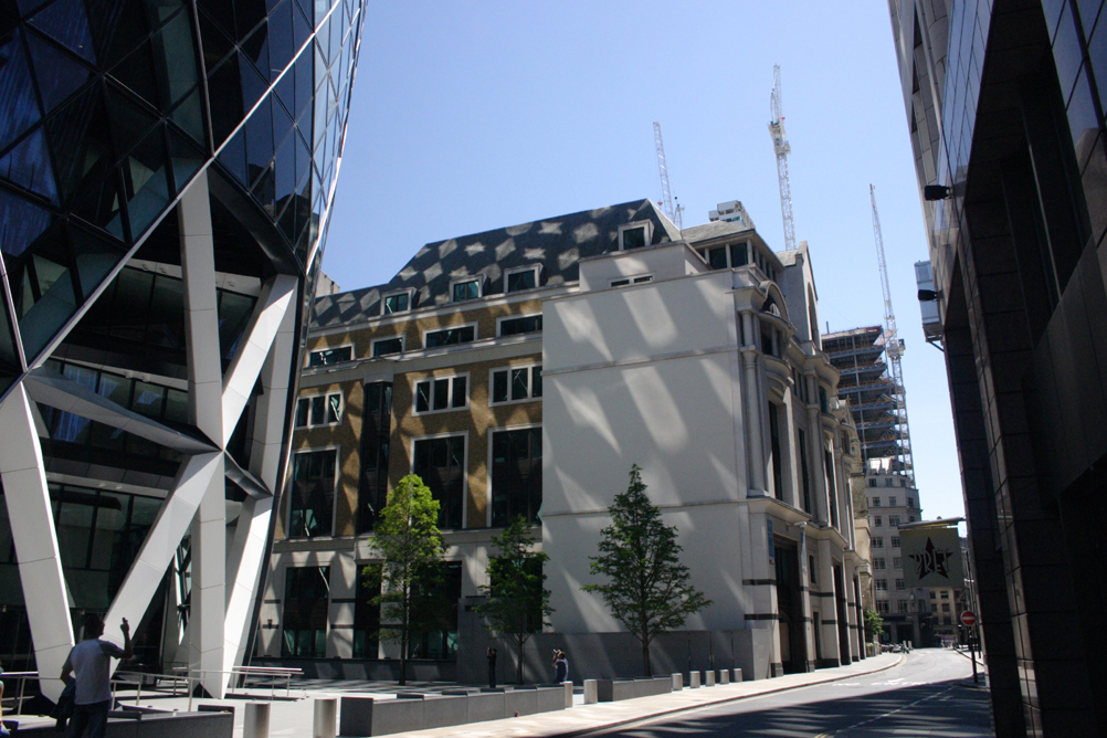 Entrance to the Swiss Re Tower - aka the Gherkin