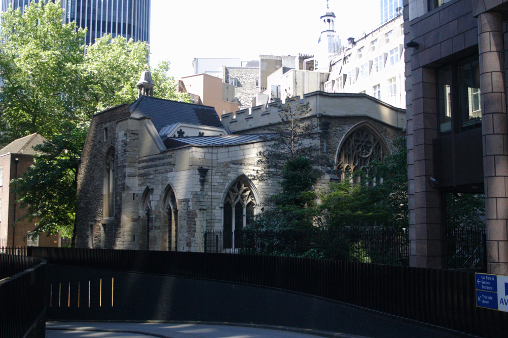 St Helens Bishopgate church in the city of London, you can just make out the bottom of Nat West Tower in the top left hand corner of this photo.