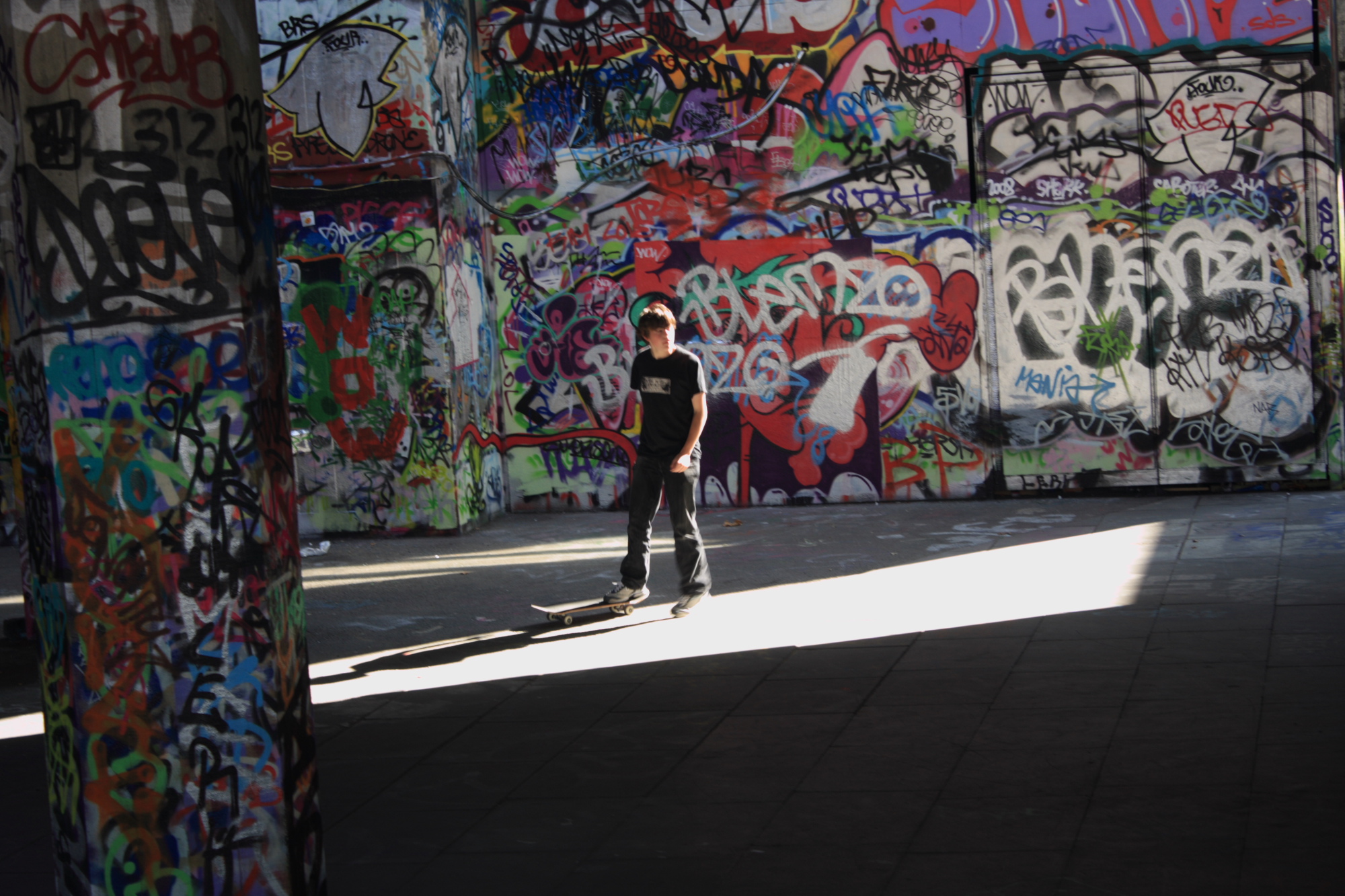 Skaters on the South Bank