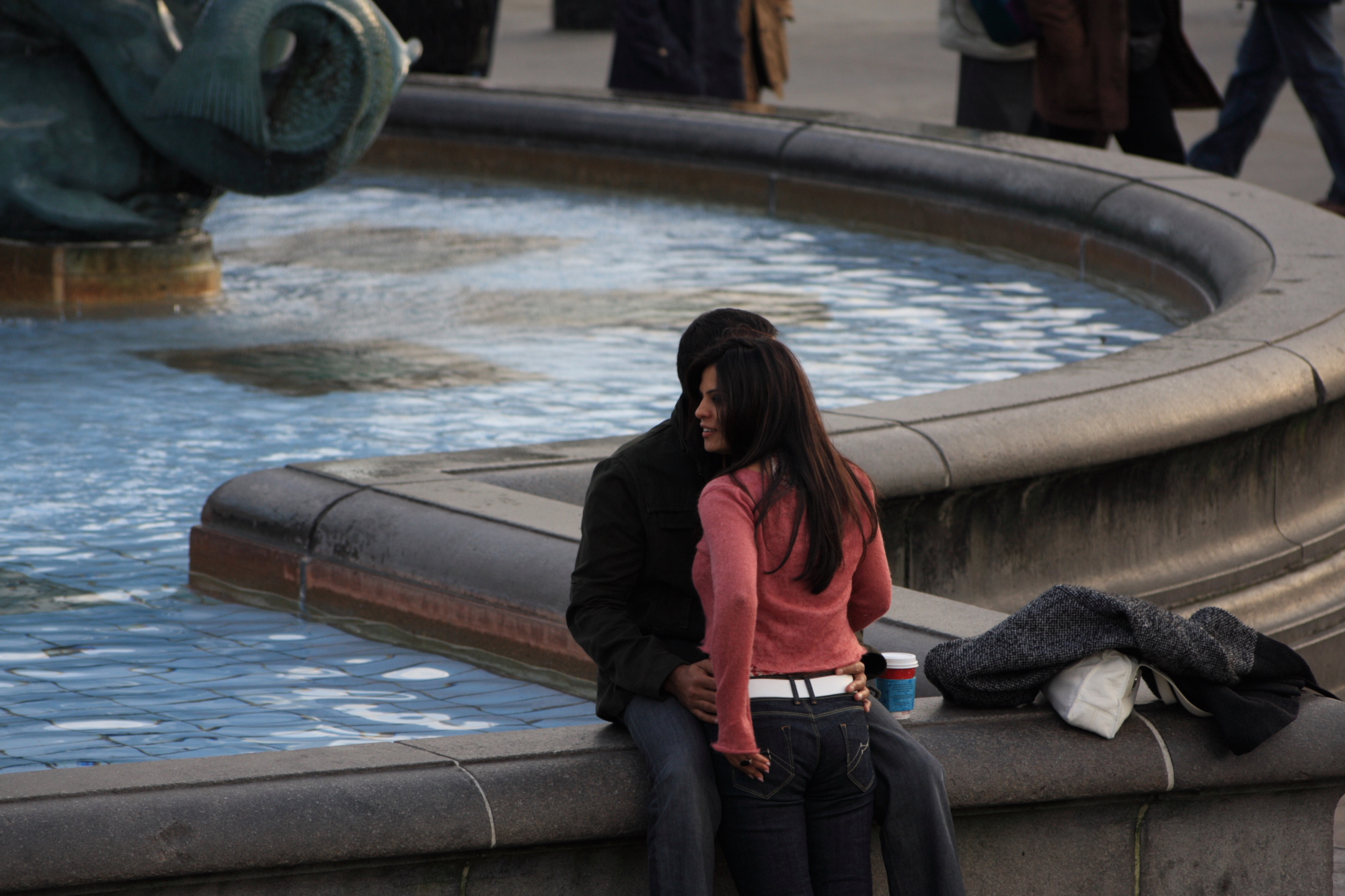 People in Trafalgar Square