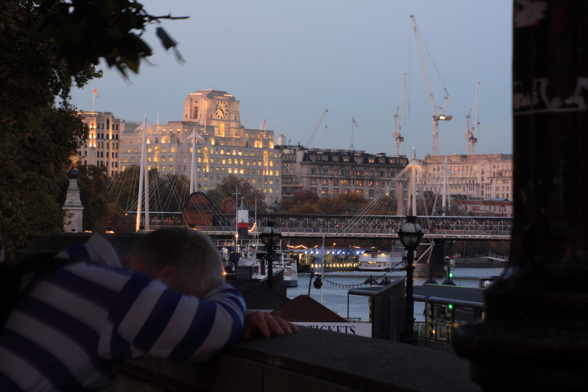 London and the Thames at dusk