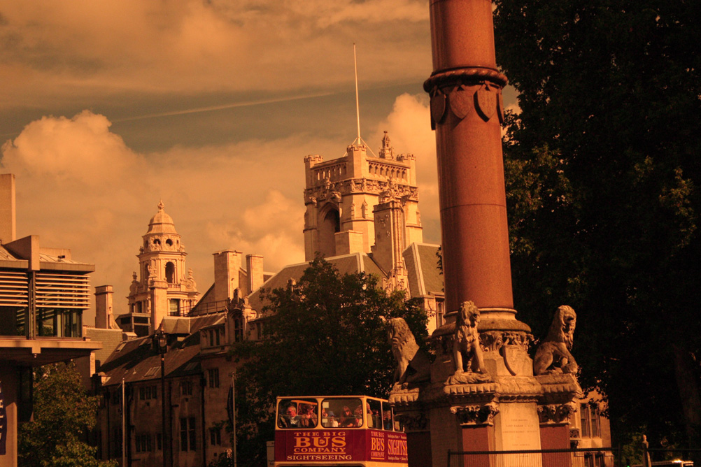 Monument outside of Westminster Abbey
