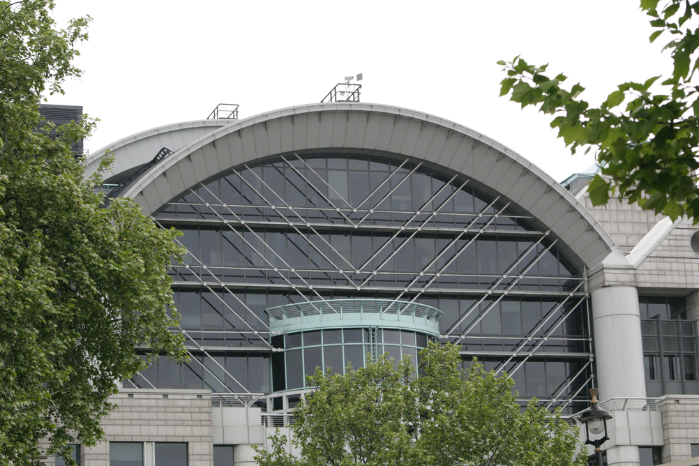 Charing Cross Station as seen from Victoria Embankment