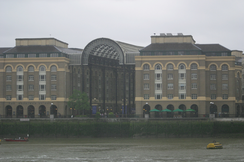Hays Galleria as seen from the north bank of the Thames