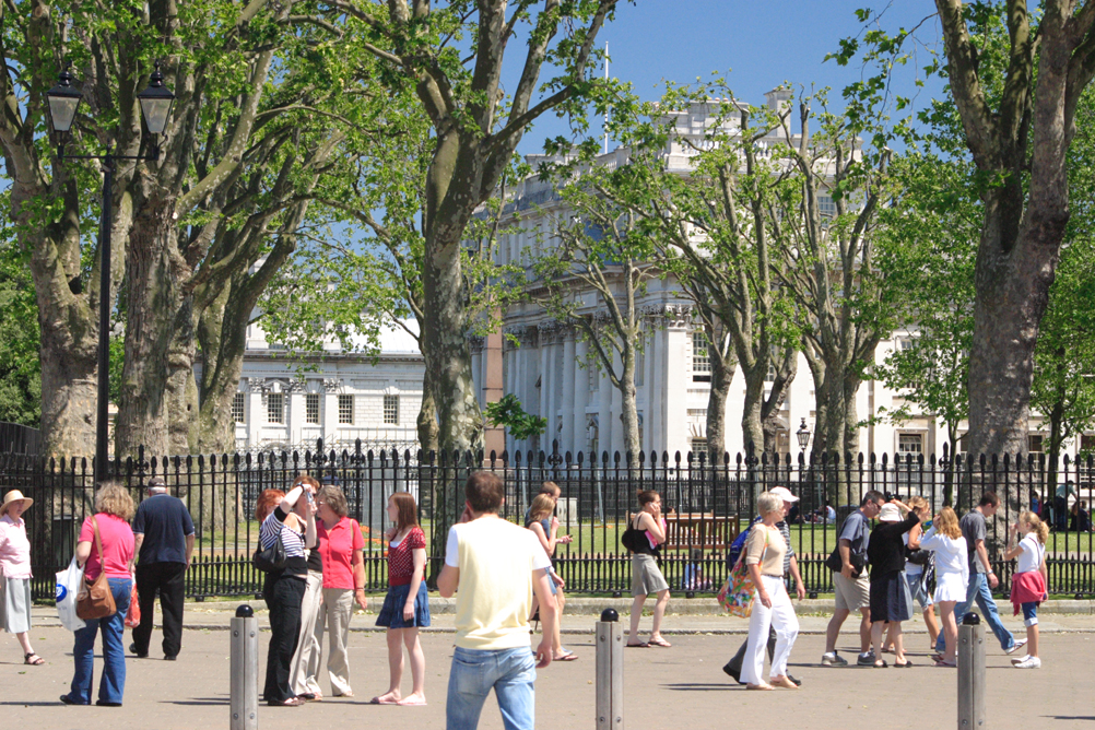 Public Square near the Cutty Sark in Greenwich.