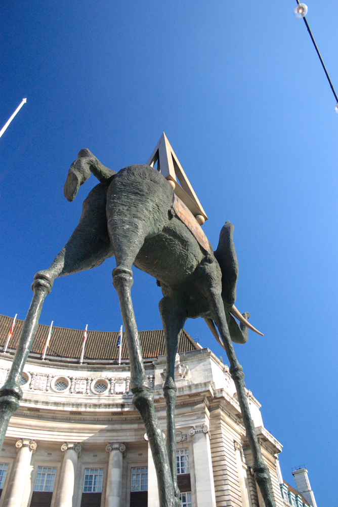 Dali Sculpture outside County Hall