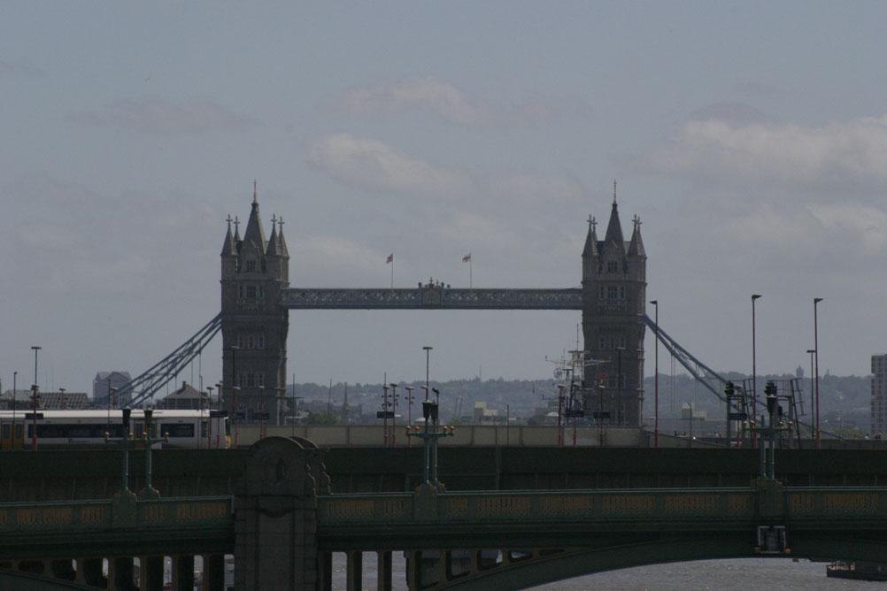 Tower Bridge as seen from the Millennium Bridge.